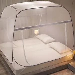 새로운 접이식 몽골어 모기장 가정용 낙하 방지 침대 그물 무료 설치