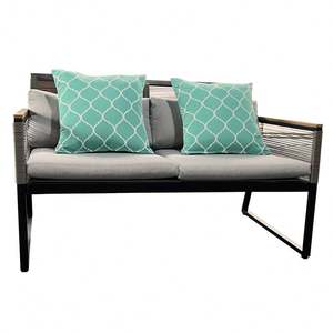 2024 popolare vendita calda 4 posti rattan corda intrecciata <span class=keywords><strong>articoli</strong></span> divano all'aperto Set - Product Image 4