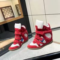 Nouvelles Chaussures Montantes ISA Isa 2026 pour Femme à Talon Discret, Doublure Polaire, Chaussures de Sport Plates Chaudes avec Fermeture Auto-agrippante