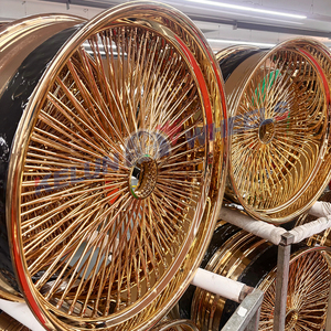 ล้อแม็กซ์ KELUN BRAND ขนาด 20"22"24"26" แบบฟอร์จ ฟอร์เจียโต ลายซี่ลวด สีทอง - Product Image 4