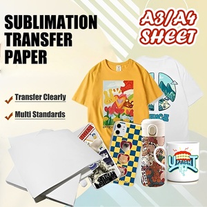 <span class=keywords><strong>Papier</strong></span> de <span class=keywords><strong>sublimation</strong></span> à jet d'encre A4, feuille de transfert thermique pour la conception personnalisée de t-shirts, textiles, cuir, tissus, polyester - Product Image 5