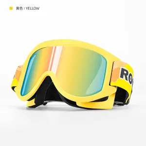 Rockbros Double Layer Anti Fog Ski Goggles UV Protect Snowboard Óculos de sol Sports Óculos para esqui Escalada no gelo