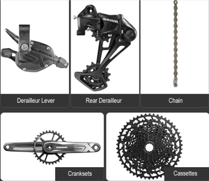 Bicicleta de Montaña con Suspensión Completa, Cuadro con Eje Pasante Boost, Frenos Hidráulicos de 12 Velocidades <span class=keywords><strong>TRACKER</strong></span>, Fabricada en Aleación de Aluminio AL6061 con Soldadura Suave - Product Image 5