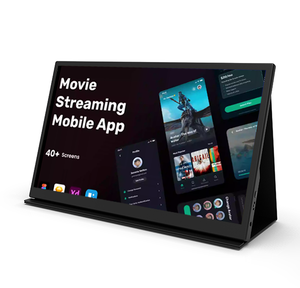 Portable 15.6&quot; FHD <strong>Touch</strong> Monitor 16:9 W/., <strong>Dual</strong> USB-C &amp; Audio - Laptop Expansion Second <strong>Screen</strong> - Product Image 1