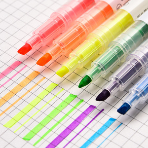 Deli S627 Dual-Ended Highlighter Pen 6 Colors Thick And Thin Tip For Students Stationery - Product Image 2