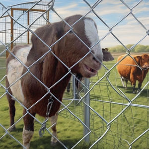 Rouleau de Clôture en Diamant Galvanisé 100ft 8ft 8 Foot 6 Foot Cyclone Wire <span class=keywords><strong>Mesh</strong></span> Pvc Black Vinyl Coated Chain Link Fence Roll - Product Image 4