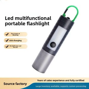 Variable LED <b>Flashlight</b>, Powerful <b>Rechargeable</b> Tactical <b>Flashlight</b>, Outdoor Tent Lantern, Searchlight, Power Supply - Product Image 2