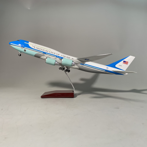 Nouveau Modèle d'Avion Décoratif Boeing 747-8 <span class=keywords><strong>Air</strong></span> Force <span class=keywords><strong>One</strong></span>, Taille 47cm, Échelle 1/160, avec Lumière LED et Roues ABS - Product Image 2