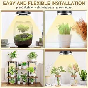 Lampe <span class=keywords><strong>de</strong></span> croissance intelligente LED pour plantes en <span class=keywords><strong>pot</strong></span> Support mural pour fleurs succulentes en <span class=keywords><strong>pot</strong></span> Lampe <span class=keywords><strong>de</strong></span> remplissage hydronique montée au plafond à spectre complet - Product Image 6