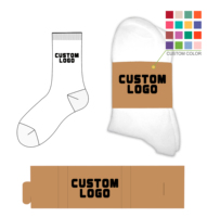 Chaussettes de sport antidérapantes en coton pour l'entraînement, le football, le pilates, avec logo personnalisé, pour hommes