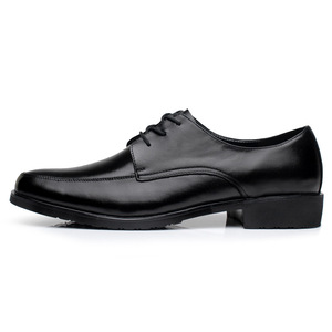 Scarpe Eleganti e Oxford in Vera Pelle di Vacchetta per <span class=keywords><strong>Uomo</strong></span>, Nere con Lacci, Antiscivolo per Tutte le Stagioni, per Personale di Hotel e Banche - Product Image 2