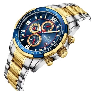 Drioshipping Nuevo Reloj para Hombre Reloj de pulsera de acero de lujo Reloj Automtico Para Hombre Cronógrafo Reloj de cuarzo para Hombre - Product Image 1
