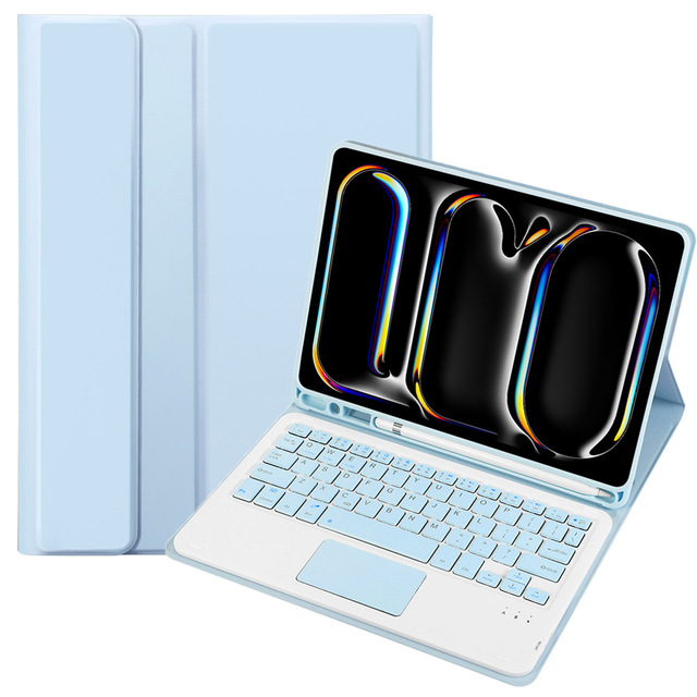 Wireless Blue Tooth Keyboard Case with Trackpad for Samsung Tab S7 FE 12.4" T730 / S7 Plus 12.4'' T970 / S8 Plus 12.4'' X800