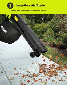3000W 3-en-1 <span class=keywords><strong>aspirateur</strong></span> à dos électrique industriel 40L sac à poussière souffleur <span class=keywords><strong>de</strong></span> feuilles roue d'écrasement pour <span class=keywords><strong>pelouse</strong></span> jardin soins <span class=keywords><strong>de</strong></span> la rue - Product Image 6