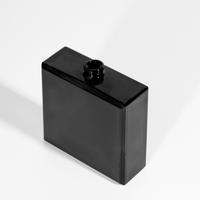 Bouteilles de parfum en verre carrées vides de luxe haut de gamme d'une capacité de 100ml avec pulvérisateur à pompe étanche directement de l'usine-pour diffuseur