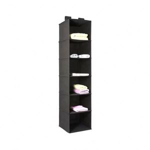 6 <b>Shelf</b> Hanging Closet Organizer/Collapsible Hanging Closet Storage Non Woven Fabric - Product Image 1