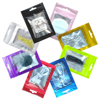 Gran oferta, bolsa de plástico de embalaje holográfica personalizada, bolsa ziplock cosmética, cierre de cremallera reutilizable que imprime su logotipo