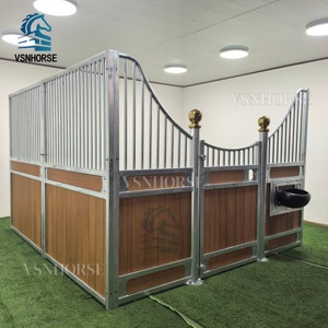 耐久性のある馬の安定した屋台パネルポータブル納屋の屋台レースコースと繁殖農場のためのプレミアムカスタマイズされた屋台システム - Product Image 4