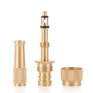 Pistolet d'arrosage à pulvérisation directe tout cuivre avec connecteur en laiton pour lavage de voiture et jardin, 15 mm, forgé durablement - Product Image 2