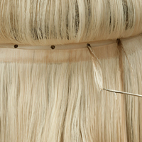 Extensions de cheveux humains blondes en trame papillon, deux points injectés XO, invisibles et sans couture, pour salon de coiffure (vente en gros)