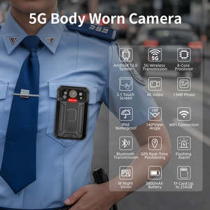 Mini Cámara Corporal 5G con Sistema Android 13.0, Video HD 4K, Pantalla Táctil de 3.1'', Cámara de Seguridad Impermeable IP68 con Wifi, GPS y BT - Product Image 2
