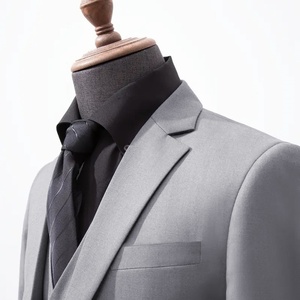 Trajes de Negocios para Hombre BMT 04-3 al por Mayor, 3 Piezas, Corte Regular, Cuello de Solapa, Trajes de Gala Sólidos para Bodas y Padrinos - Product Image 4
