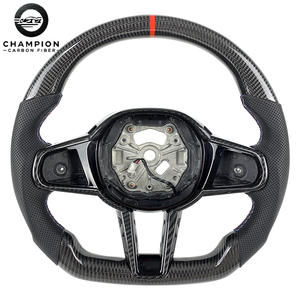 Interior otomotif roda kemudi serat karbon LED, untuk BMW M3 M4 G05 G08 G14 G15 G20 G22 G23 G26 G80 G81 G82 - Product Image 1