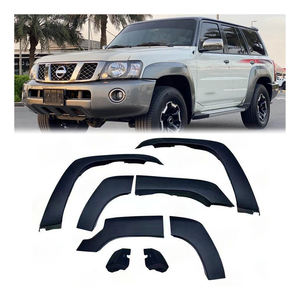 Maictop ชุดบังโคลนล้อสีดำอุปกรณ์เสริมสำหรับรถยนต์ Nissan <span class=keywords><strong>Patrol</strong></span> <span class=keywords><strong>Gu</strong></span> อุปกรณ์เสริม Y61 2005 + - Product Image 2
