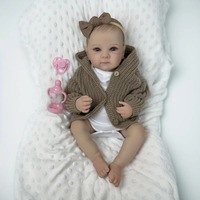 Poupée Reborn réaliste de 19 pouces en vinyle souple, jouet pour enfants, cadeau, vente en gros, personnalisable