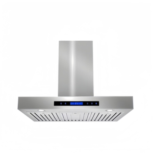 36 Inch 900CFM Commercial Island Range Hood with Stainless Steel Body, Baffle Filter, Infrared Control, LED <b>Lights</b> - Product Image 1