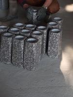 Vase à fleurs en pierre brute brute, 1 pièce, pour pierre commémorative, assemblage moderne, CN, FUJ