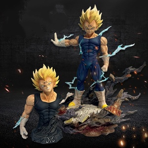Buste de Vegeta Super Saiyan Demonisé <span class=keywords><strong>Dragon</strong></span> <span class=keywords><strong>Ball</strong></span> avec pièces interchangeables, figurine de merchandising anime, ornement de bureau lumineux - Product Image 5