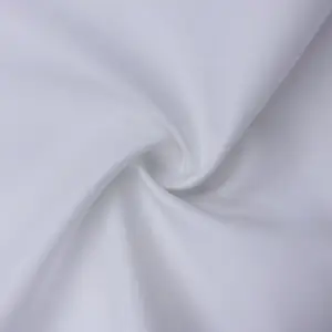 Ropa personalizada de alta calidad 80s liso teñido blanco 100% tela de percal de algodón