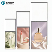 Écran LCD ultra-fin haute luminosité orienté vers la fenêtre, 32, 43, 49, 55, 65 pouces, affichage numérique vertical pour magasin