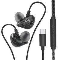 JYD X60 3.5MM type-c décodage numérique basse lourde type-c écouteur filaire intra-auriculaire casque de sport casque avec micro