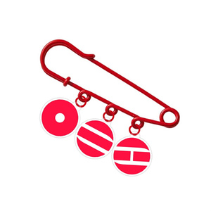 Prêt à expédier en gros : Merchandise K-pop du World <span class=keywords><strong>Tour</strong></span> 2026 Idol <span class=keywords><strong>De</strong></span> Las Guerreras, épingles <span class=keywords><strong>de</strong></span> sûreté métalliques K-pop et badges métalliques - Product Image 2