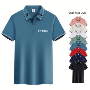 Camiseta Polo Personalizada para Hombre, Fresca, de Seda y Algodón, Manga Corta, para Golf, Secado Rápido, Transpirable, Absorbe la Humedad, Ajuste Cómodo - Product Image 1