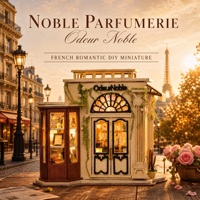 Kit DIY Book Nook K1091 Odeur Noble Perfume Shop, puzzle en bois 3D, insert pour étagère avec lumière LED, maison miniature, décoration de bibliothèque