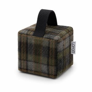 Wholesale Woolen Plaid Cube Storage Bag with Carry Handle Custom Logo Portable Organizer Pouch for Travel and Daily Use - Product Image 3