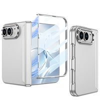 Coque de téléphone magnétique à couverture intégrale pour iPhone Duo Fold avec film frontal intégré, protection de l'axe central, antichoc, large protection