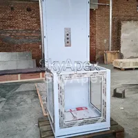 Ascenseur résidentiel intérieur/extérieur personnalisé de 2 à 12 m de hauteur de levage, pour 2 à 4 étages, ascenseur à passagers économique pour villa