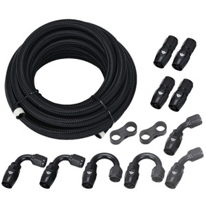 Kit de Mangueras de Aceite Trenzadas de Nylon Negro General AN10 de 5M con 10 Conectores para Actualización y Modificación Universal - Product Image 4