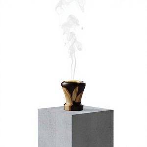 Hot Selling Epoxy Acacia Wood Religious Incense Burner for Home Decor Fragrance Modern Handmade Aromatherapy Indian SS CRAFT - Product Image 1