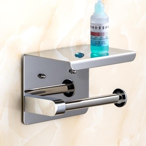 <span class=keywords><strong>Portarotolo</strong></span> <span class=keywords><strong>da</strong></span> Parete Autoadesivo con Mensola, <span class=keywords><strong>Portarotolo</strong></span> in Acciaio Inossidabile - Product Image 5