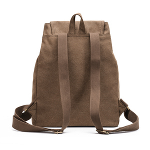 Sac à dos en toile vintage personnalisé, sac à dos décontracté, sac à dos pour livres, sac à dos d'école en coton - Product Image 2
