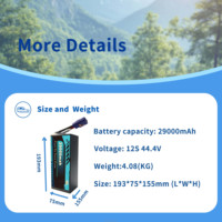 ZBD OEM/ODM Lipo Pil Paketi 29000mAh 29500mAh 6S/8S/12S/14S/18S/24S/28S 350wh/kg NMC811 Drone'lar/UAV'ler için