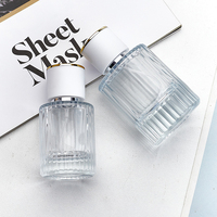 Bouteille de parfum en verre vide de cylindre unique de 30/50/100ml de marque privée personnalisée en gros