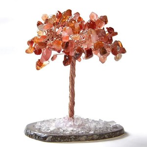 Natural <b>Crystal</b> Money <b>Tree</b> Figurine Handmade Feng Shui Business Gift Ornament - Product Image 3