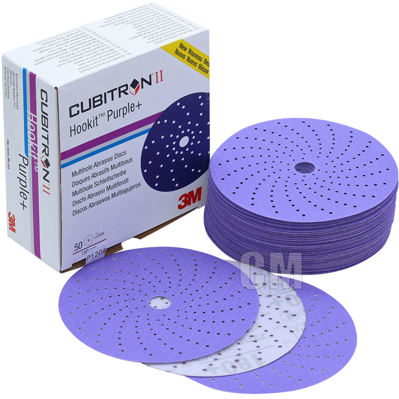 Discover 3M Cubitron II Hookit фиолетовые абразивные диски для превосходной шлифовки и полировки в автомобильном и аппаратном секторах 3M 737U
