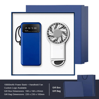 Banque d'alimentation, ventilateurs de poche portables, ensemble cadeau d'entreprise pour les meilleurs amis, les invités, pour les cadeaux Boxycharm